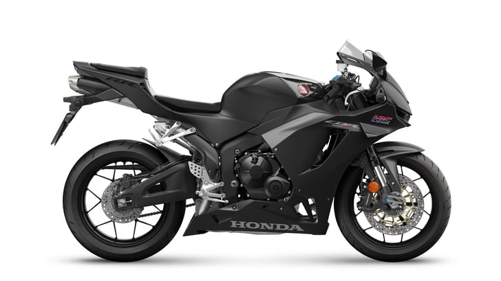 New Honda CBR600RR in stealthy Matt Ballistic Black Metallic