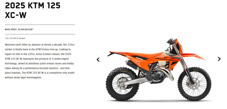 KTM 125 XC-W