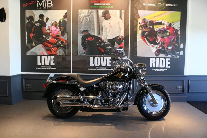 Here's a photo of the HARLEY-DAVIDSON SOFTAIL FLSTFIA 15TH ANN. FAT BOY, currently available for sale