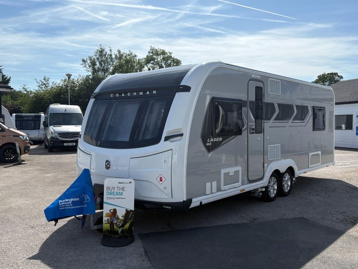 Coachman LASER 665 - 40L UNDERSLUNG TANK / ATC / TALL SEPERATE FRIDGE / FREEZER