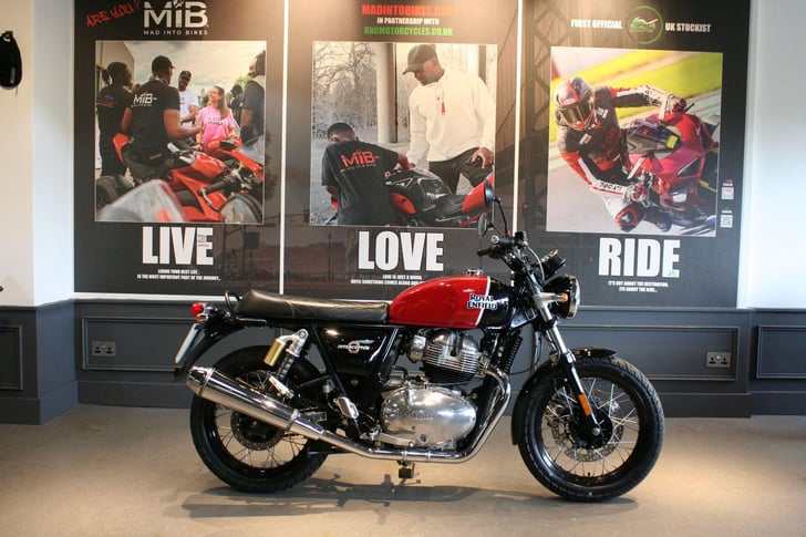 Here's a photo of the ROYAL ENFIELD INTERCEPTOR 650, currently available for sale