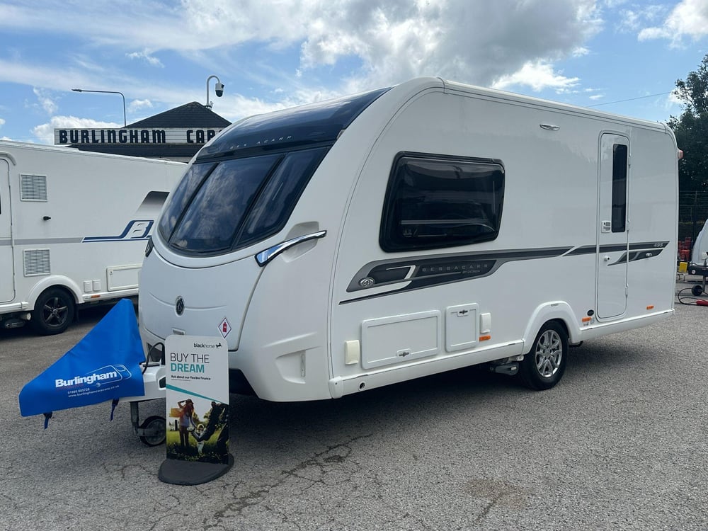 Bessacarr CAMEO 495 HIGH SPECIFICATION - SOLAR PANEL / ATC / TALL FRIDGE FREEZER for sale in Preston